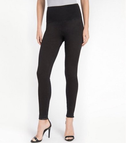 Lysse High Waist Denim Leggings - Black 