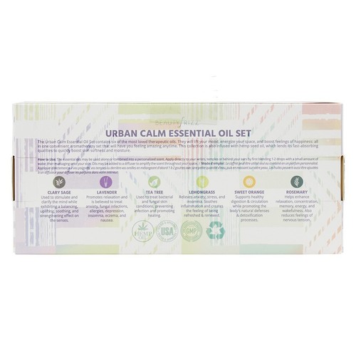 Beauty Frizz Urban Calm Essential Oil Set w/ Hemp - Picture 2 of 2