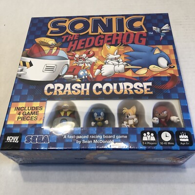 Sonic the Hedgehog Crash Course Board Game SEALED SEGA IDW Games Knuckles Tails