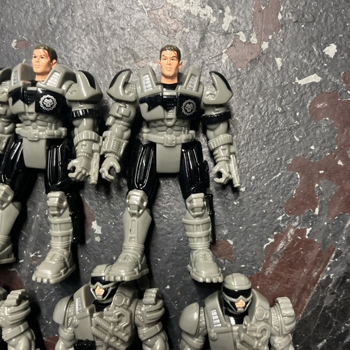 Space Marines Toys R Us Maidenhead Space Soldier 4 Inch Grey & Black Lot Of 5 - Picture 5 of 9