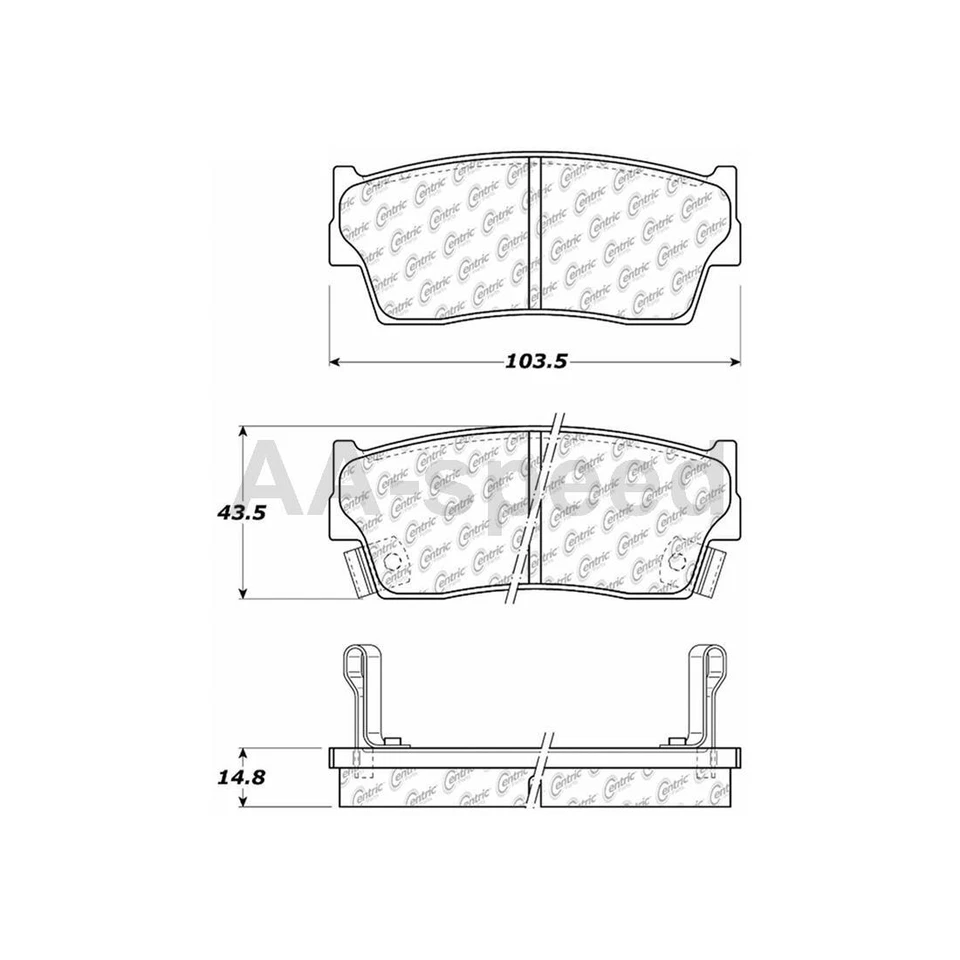Pastillas de freno delanteras y rotores para Geo Tracker 1997 1996 1995 1994 1993 1992 1991 Foto 2 de 4