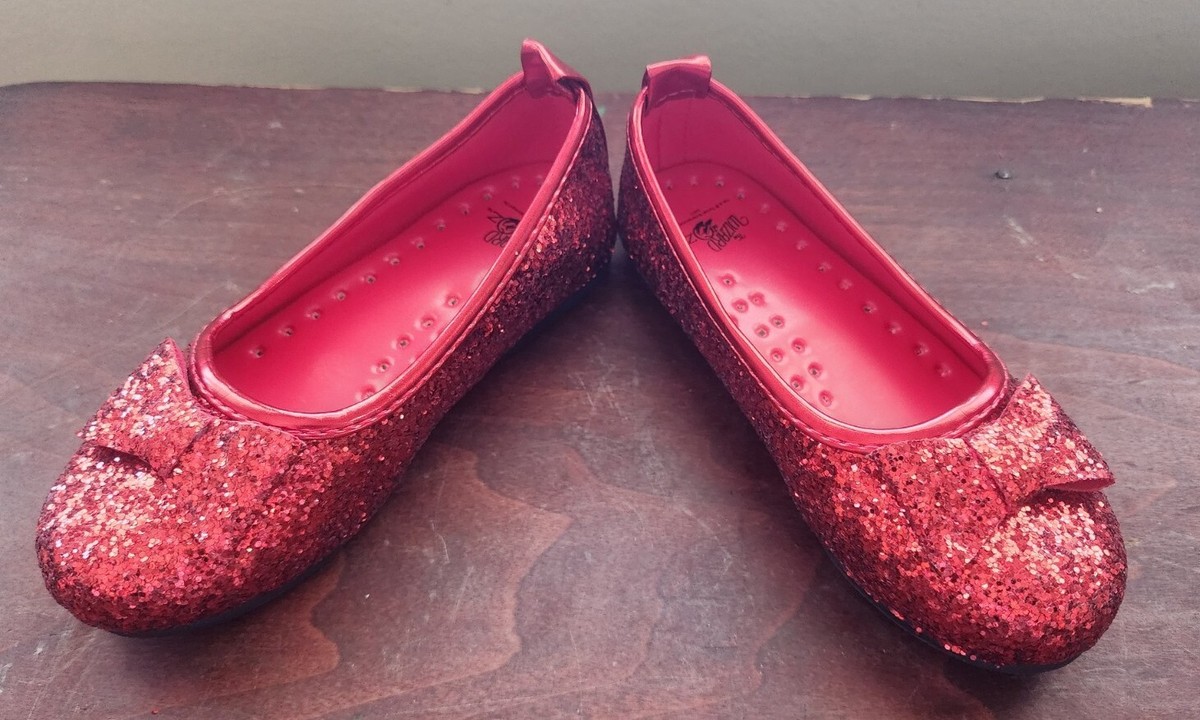 Ruby Slippers Red Sequin Shoes Heels Ruby Red Slippers Childrens