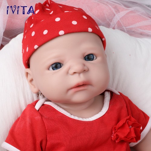 IVITA Handmade Reborn Baby Doll 21"Silicone Rebirth Baby Lifelike Girl Newborn - Picture 11 of 12