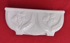 Vintage Acro Agate Planter White Milk Glass Floral Trinket / Candy Dish 5" #657