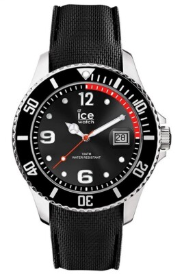 Ice-Watch ICE 016030 Steel black Medium Uhr Herrenuhr Silikon schwarz neu K80