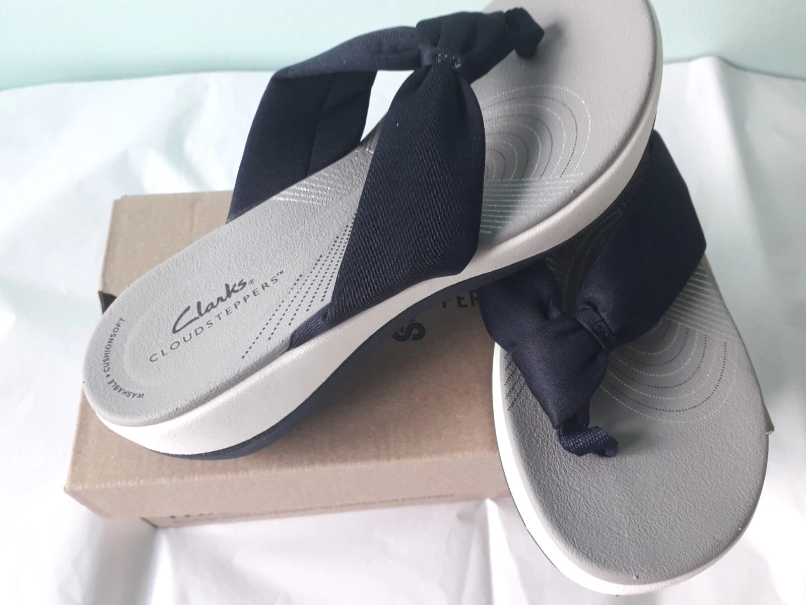 CLARKS Sandali Clark's Arla GLISON 2 Cloudstepper Post Toe taglia 6
