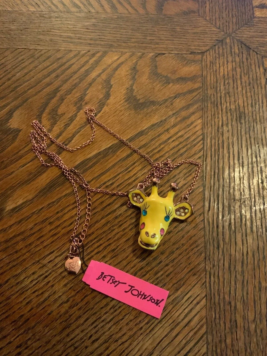 Betsey johnson hotsell giraffe necklace