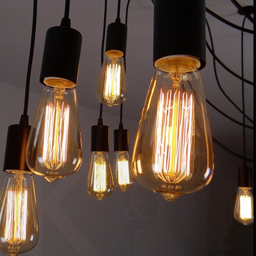 LED/Filament Light Bulb ST64 Vintage Squirrel Cage Decorative Industrial Lights - Picture 14 of 22
