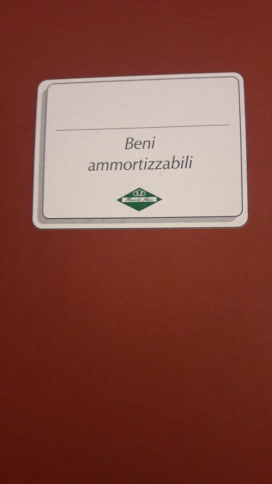 BUFFETTI REGISTRO BENI AMMORTIZZABILI DA 45 FOGLI CODICE 136800000 CM 31X24,5