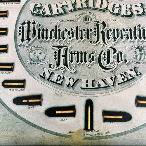 Winchester Rimfire Cartridges wooden wall sign display 18"X15" W1081 - Picture 7 of 15