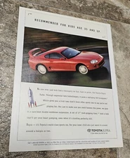 1996 Toyota Supra Turbo Print Ad Magazine Advertisement