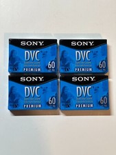 NEW Lot of 4 Sony DVM60PRL Digital Video Cassette Premium 60 min. Tapes