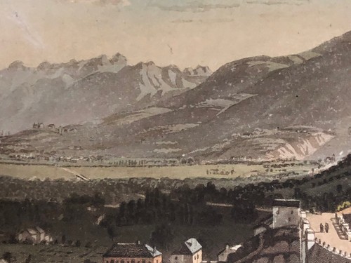 PIEMONTE acquatinta a colori Valdossola - Domodossola 1820.Rudolph Ackermann - Picture 7 of 8
