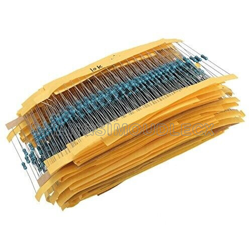 400/600PCS 30 Values 1/4W 1% Metal Film Resistors Resistance Assortment Kit - Picture 3 of 13