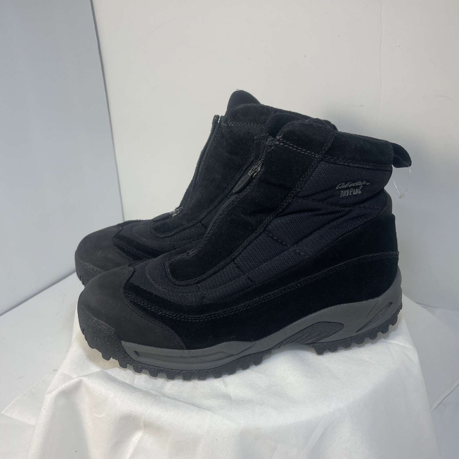 Cabelas Womens Size 9 M Snow Boots Black Dry Plus Thinsulate Ankle Top Comfort 084-image