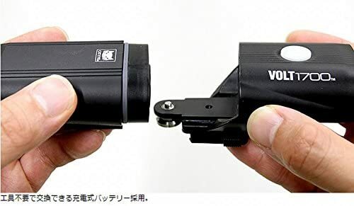 VOLT1700 ブラック CAT EYE LED headlight black VOLT1700 HL-EL1020RC Bicycle