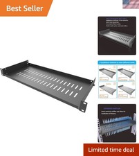 Disassembled Cantilever Rack Shelf for 19-Inch Network Equipment - 1U, 8" Deep