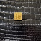Givenchy Black Crocodile Toiletry/Makeup Bag — photo 5