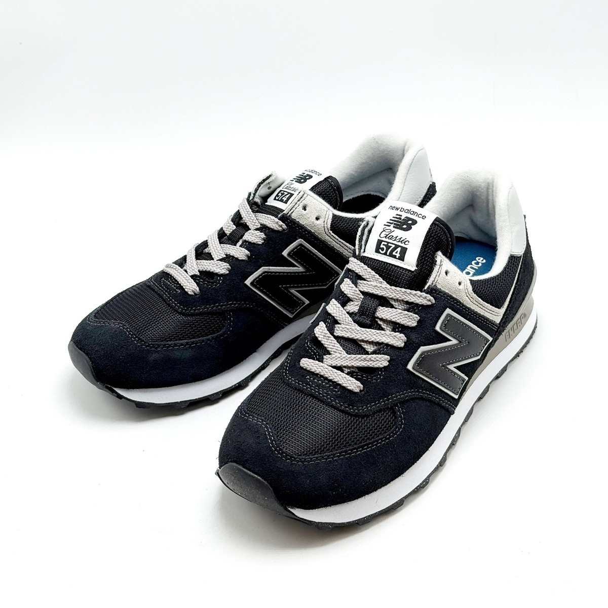 Size 10 - New Balance 574 Core Pack - Black Grey for sale