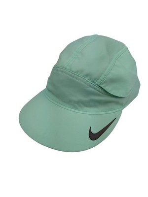 Nike Hat Cap Strapback Green 7 Panel Featherlight Tailwind Dri Fit Adjustable