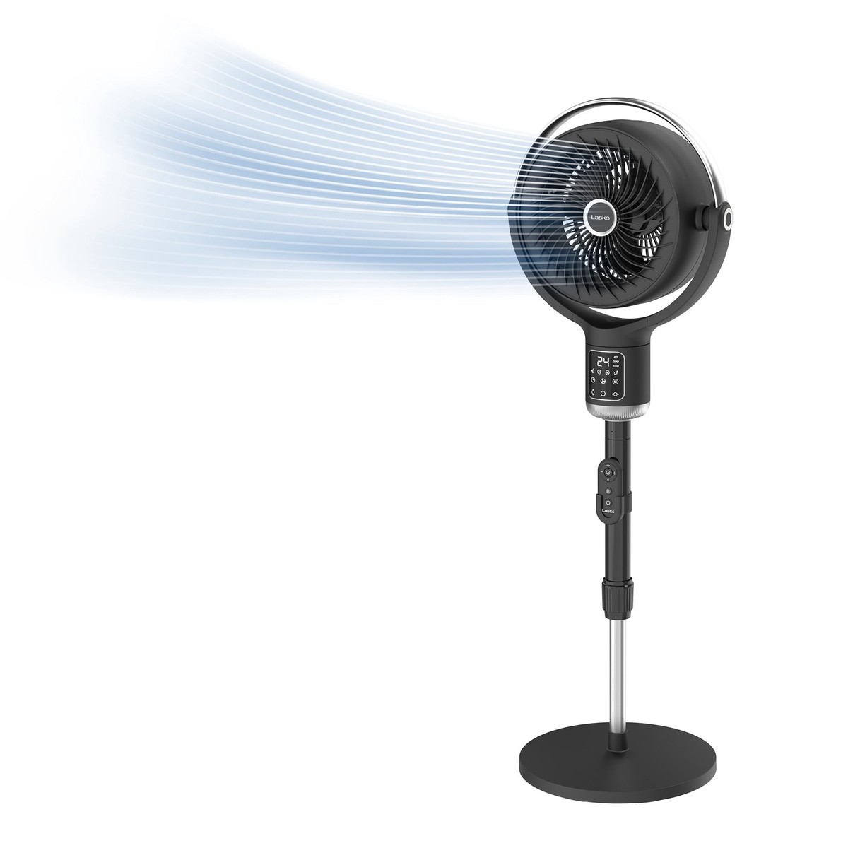 Lasko Whirlwind 7 24-Speed Orbital Motion DC Pedestal Fan