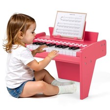 25 Keys Digital Piano w/Music Stand,Teaching Mode,Lighted Keys, Adjustable Speed