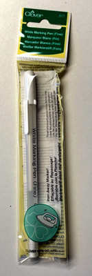 Clover White Marking Pen Iron away Marker Markierstift weiß wegbügelbar