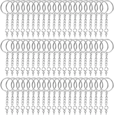 360 Pcs Keychain Rings Kit with Chain and Jump Rings for Diy Crafts Keychain