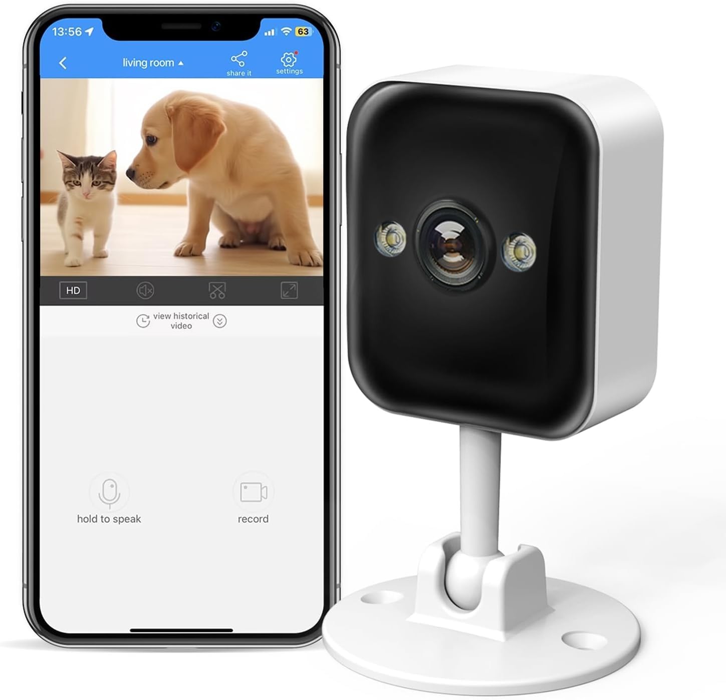 3MP Outdoor Security Camera WiFi Camera 【2.4G WiFi & Bluet