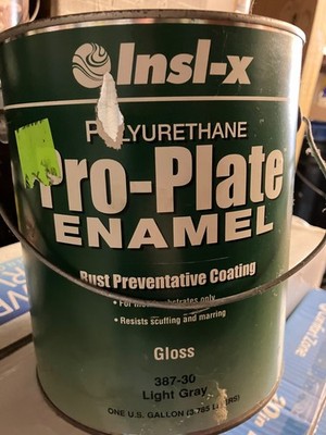 Insl-X PRO- Plate Enamel  387-30 Gallon Light Gray Gloss Rust Preventative Coat