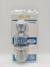 Atlas Home Security Bed And Bath Turn-Button Door Lock
