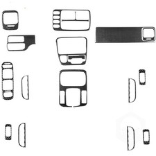 18pcs Real Carbon Fiber Interior Trim Kits For Suzuki Grand Vitara Tracker 99-04