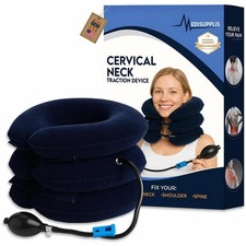 Adjustable Neck Stretcher Cervical Traction Device for Pain Relief - Home Use