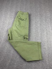 Universal Thread Women's Size 4 Mid-Rise Barrel Leg Cargo Pants Olive Green