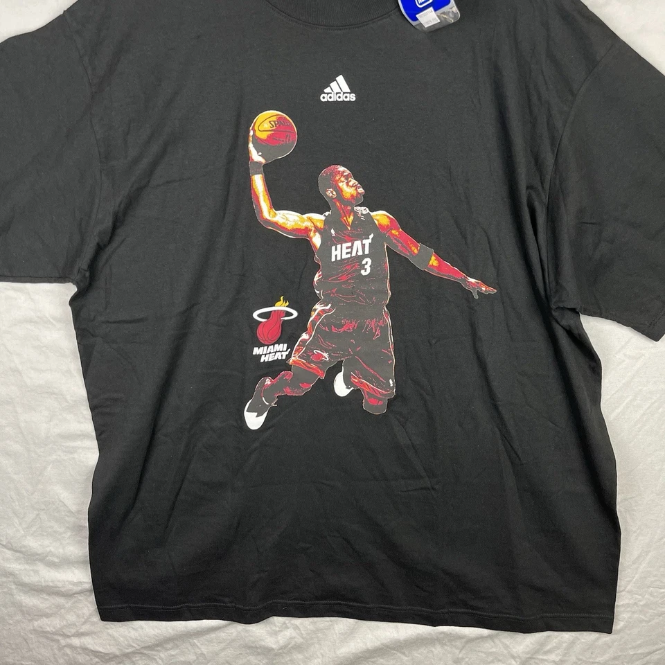 Camisa Dwyane Wade Hombres 2XL XXL Adidas Dunk Dunking Miami Heat NBA Baloncesto Foto 2 de 4