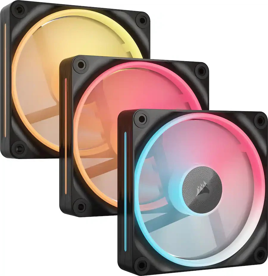 PC用ファン・クーラー CORSAIR iCUE LINK LX120-R RGB TRIPLE CORSAIR - iCUE LINK LX120-R RGB 120mm PWM Reverse Blade PC Fans 3