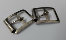 Genuine British Issue 5/8" Nickel Plated Small Roll Buckles X2 STD41