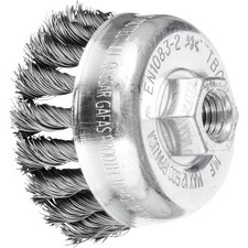 PFERD TOOLS 43305002 Threaded Cup Brush, Braided POS TBG 65/M14 S