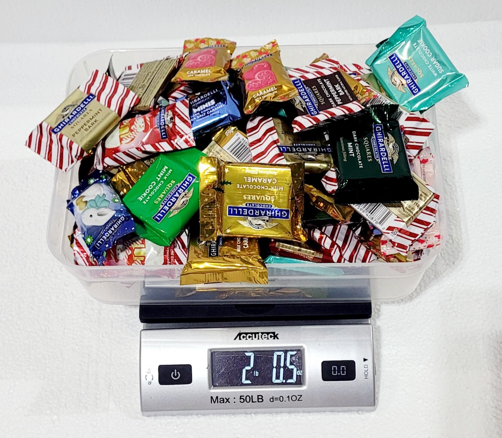 Ghirardelli Chocolates Squares/Hearts/Snowmen BULK Assortment 