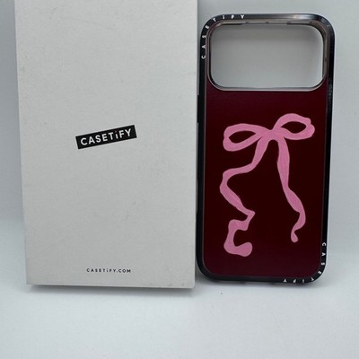 CASETiFY iPhone 17 Pro Max Hülle mit Magsafe - Painted Ribbon Pink - Clear Black