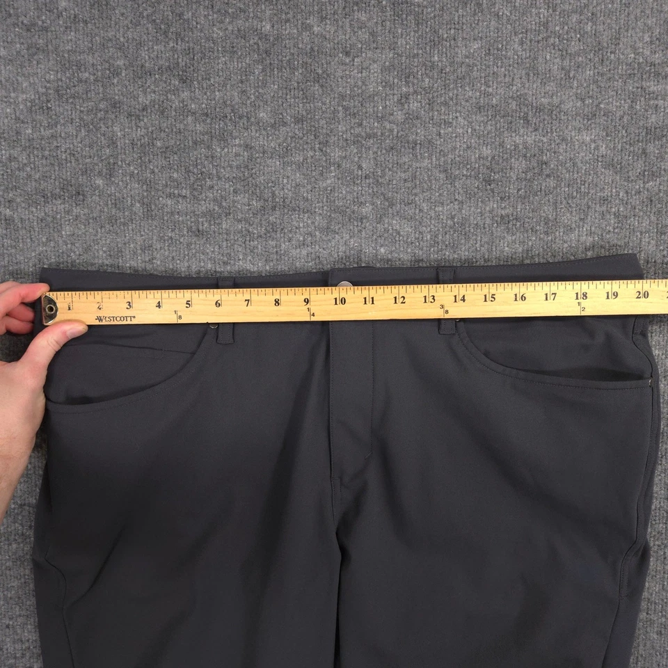 Брюки мужские Lululemon ABC 40X29 серые приталенные варпстрем производительность гольф повседневные - Изображение 4 из 4