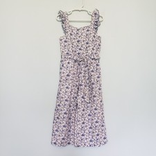Polo Ralph Lauren Girls 5 Jumpsuit Linen Blend Floral Wide Leg Boho Pockets