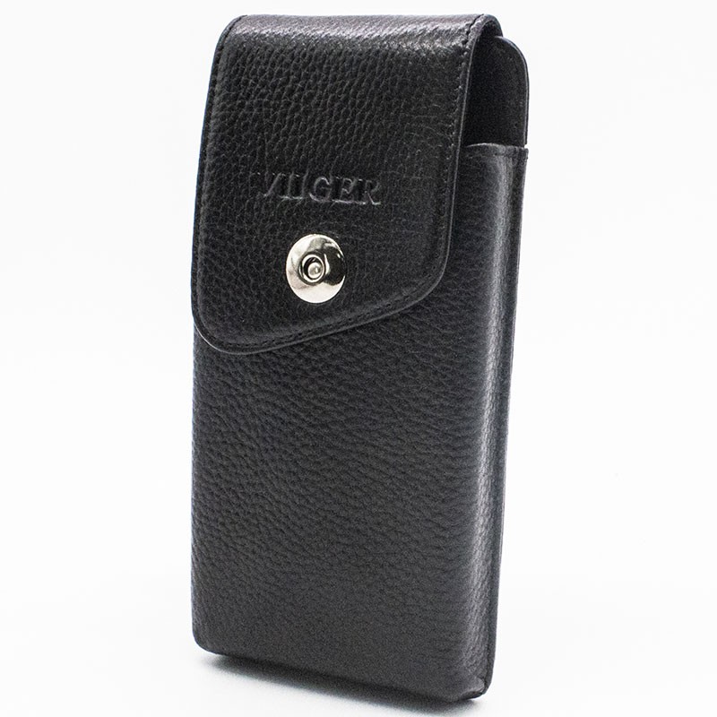 Leather Cell Phone Belt Holster for iPhone 17 Pro Max Universal Smartphone Pouch — image 9