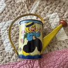 Vintage Ohio Art Tin Litho Native American Girl & Ducks Watering Can 1950's