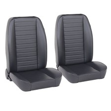 Tmi Black Classic So-cal Front Bucket Seat Pair With Bolsters Tmi Black Classic So-cal Front Bucket Seat Pair With Bolsters
