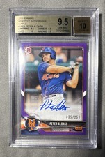 2018 Bowman Pete Alonso Prospect Autographs #PA-PA Purple 35/250 BGS 9.5