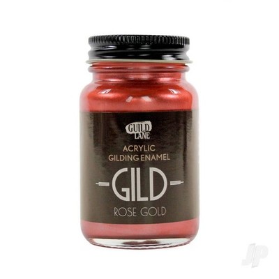 GILDE Acryl Vergoldung Emaille Farbe, Roségold (60ml Glas) GLDGDRG0060