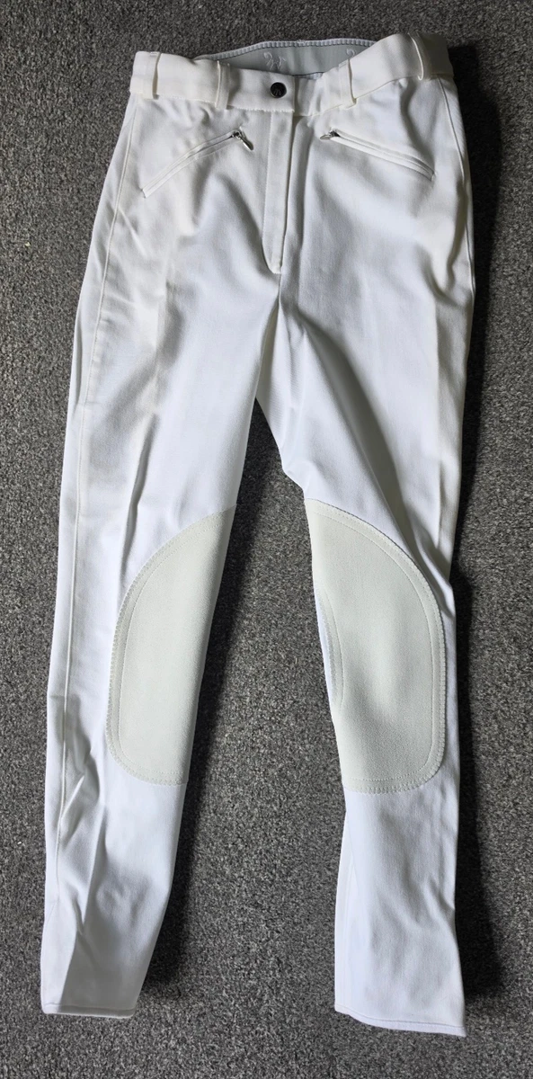 Isabell Werth Reithose Tokio Kniebesatz Damen weiß Turnier Gr. 80 - 40 lang NEU