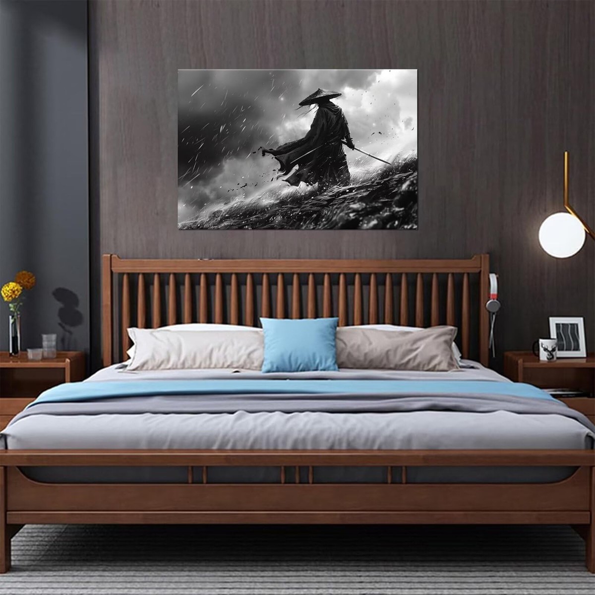 ART ROOM様　1本 Japanese Samurai Wall Art for Living Room Bedroom- Samurai Picture