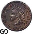1864 Indian Head Cent Penny *Civil War Date* Choice AU++